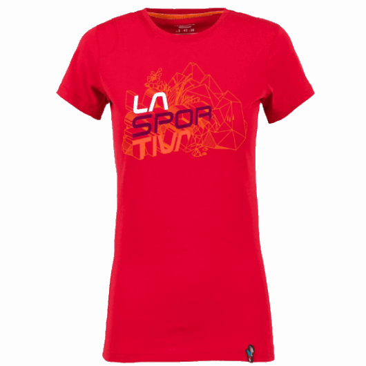 T-shirt Femme Cubic La Sportiva Grenat