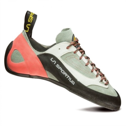 Le Chausson D'escalade Sportif Gris Corail Finale Femme