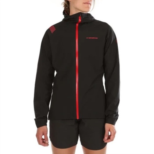 Veste Femme Run La Sportiva Noir Hibiscus