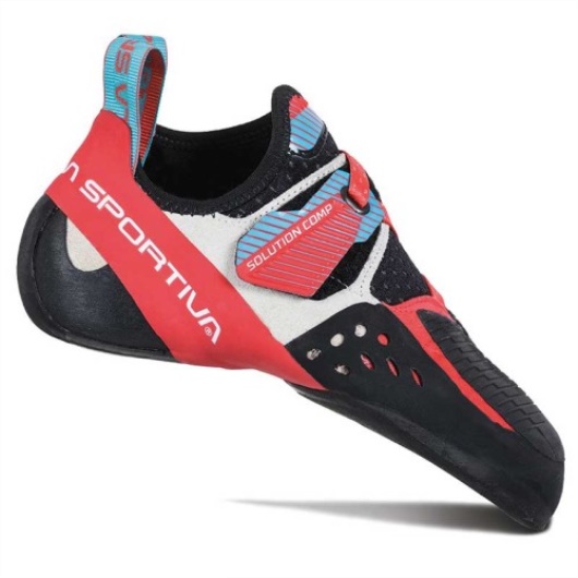 Chausson D'escalade Femme Solution Comp Hibiscus Malibu Bleu La Sportiva