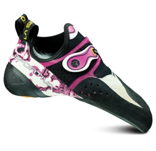 Chausson D'escalade Femme Solution La Sportiva Blanc Rose