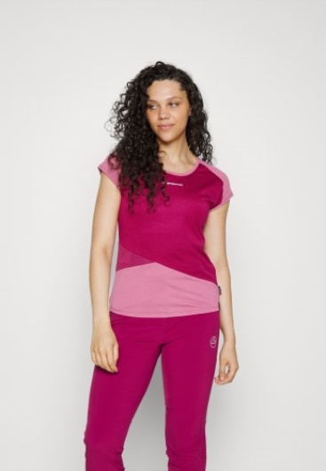 Tee Shirt Hold Sport La Sportiva Rouge Prune Blush