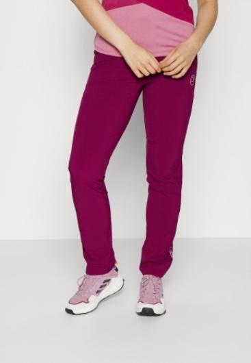 Le Pantalon Brush Rouge Prune Sportif